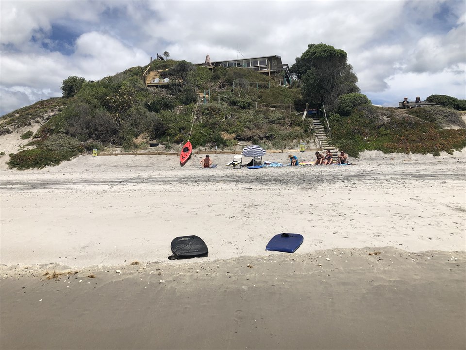 view of the house from the sea