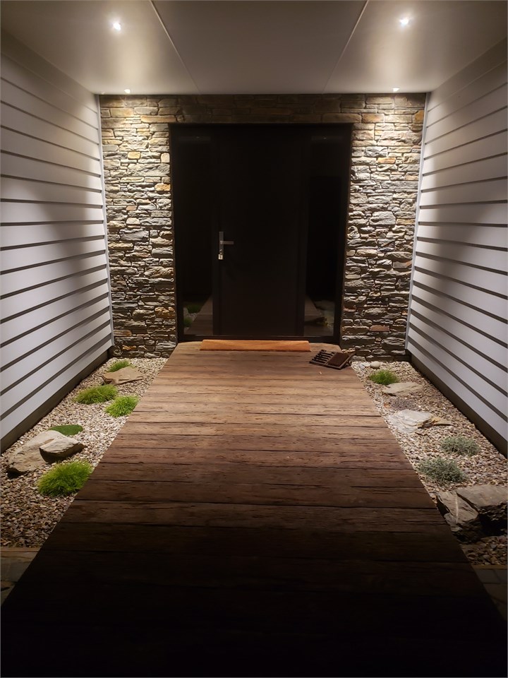 Entrance in the evening