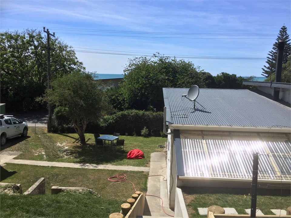 view to the sea from the top seating area