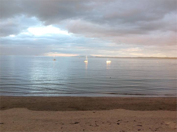 Sailboats on Milford Beach