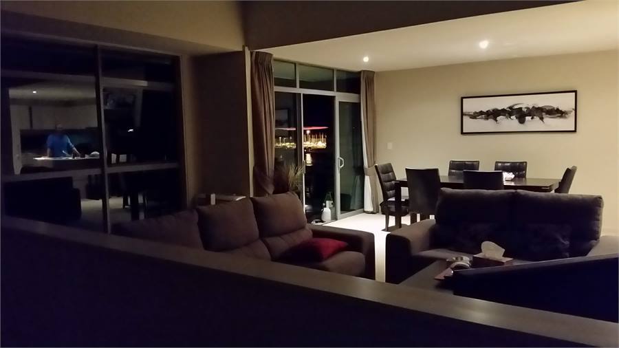 Relaxing, well appointed living area and kitchen