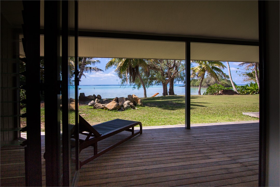 View from the house to the lagoon