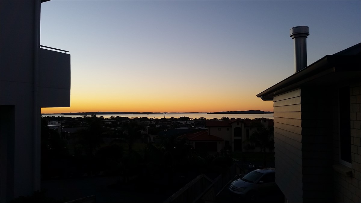 Sea view in the evening