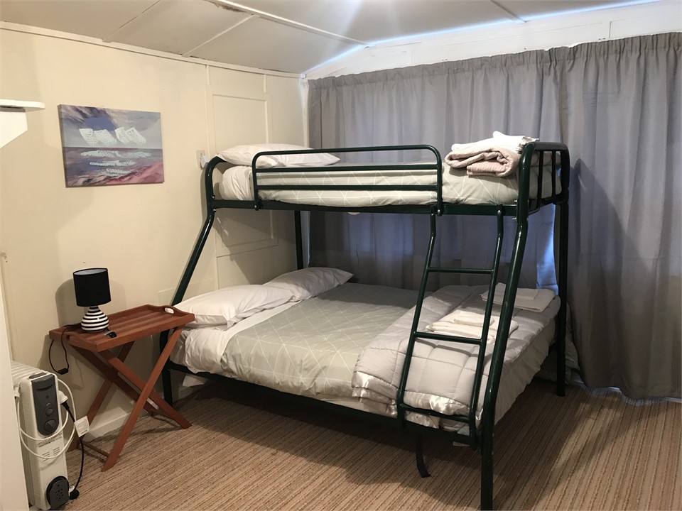 Bunks in the sleepout