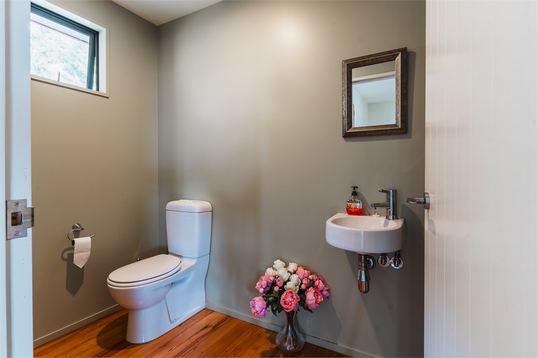 Extra bathroom with toilet