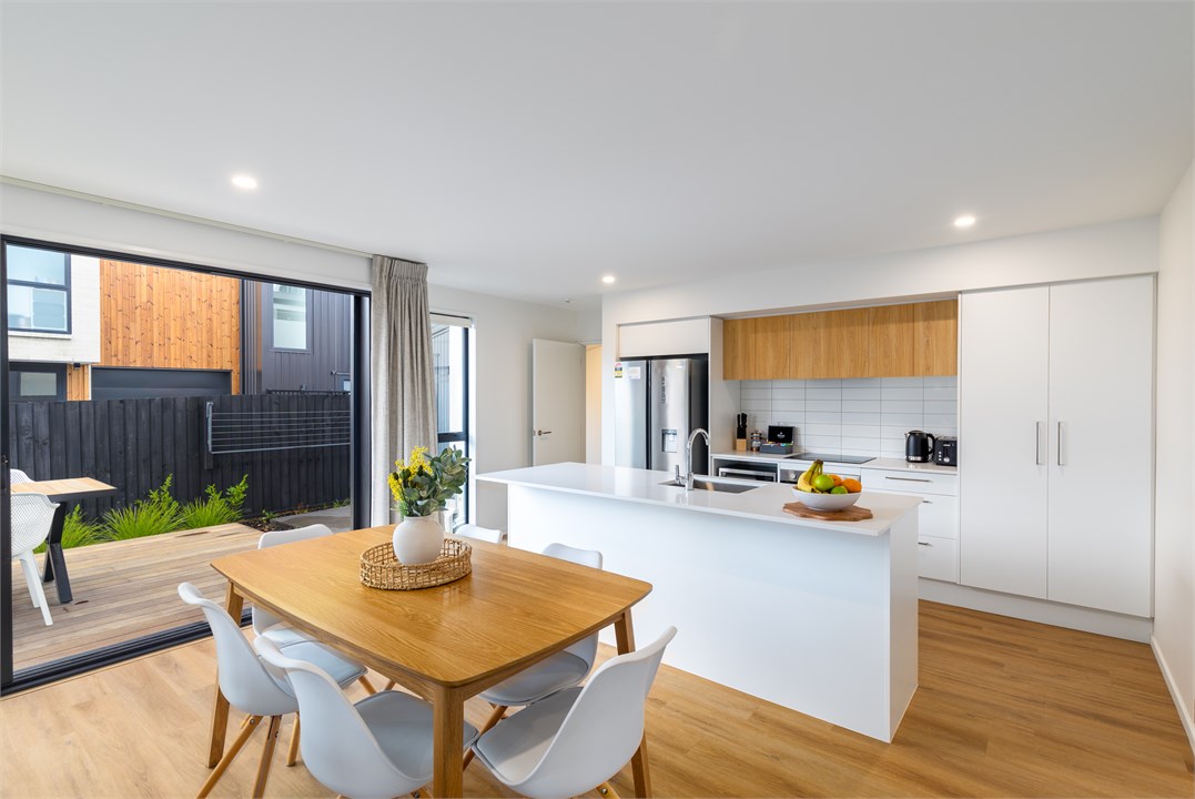 Dining area that seats 4 and Kitchen