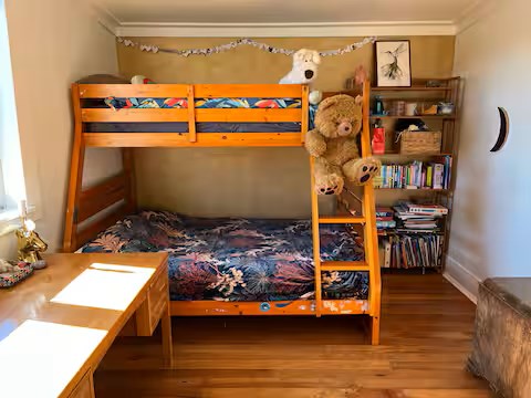 Kids room with double bunks