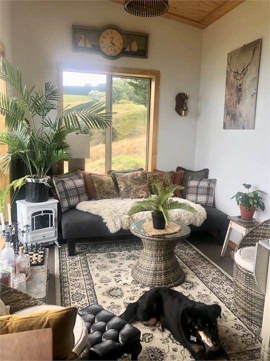 Comfy lounge with sofa bed