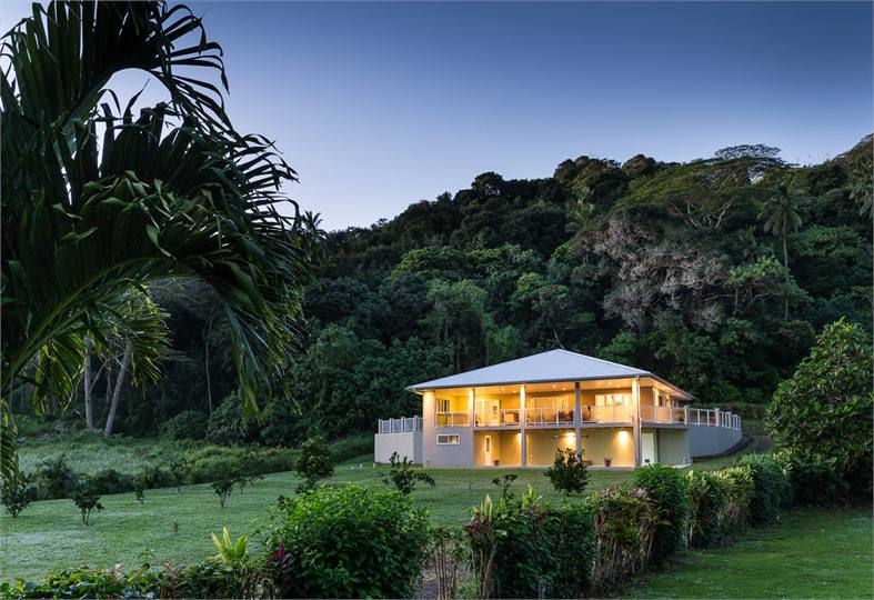 Front view of Kakaia Retreat