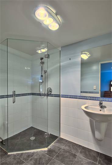 Downstairs bathroom in studio