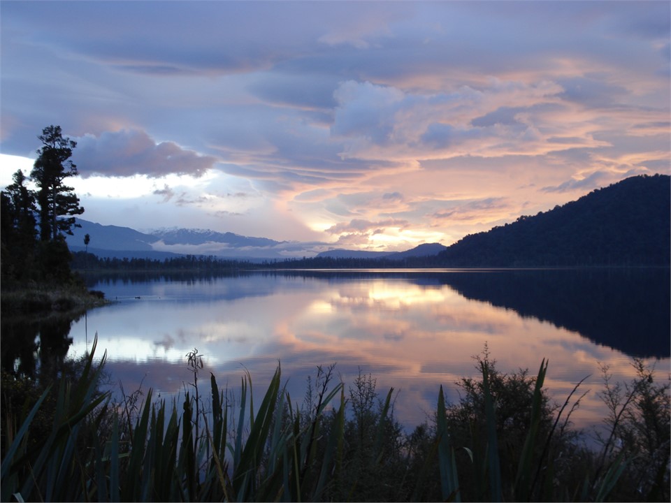 Breathe in Lake Ianthe at sunset