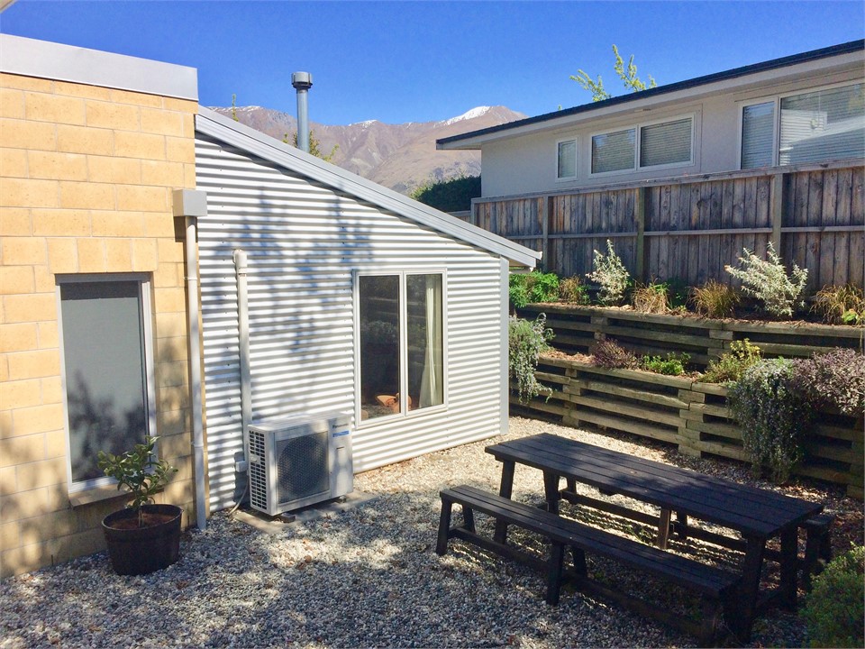 Morning sun in courtyard