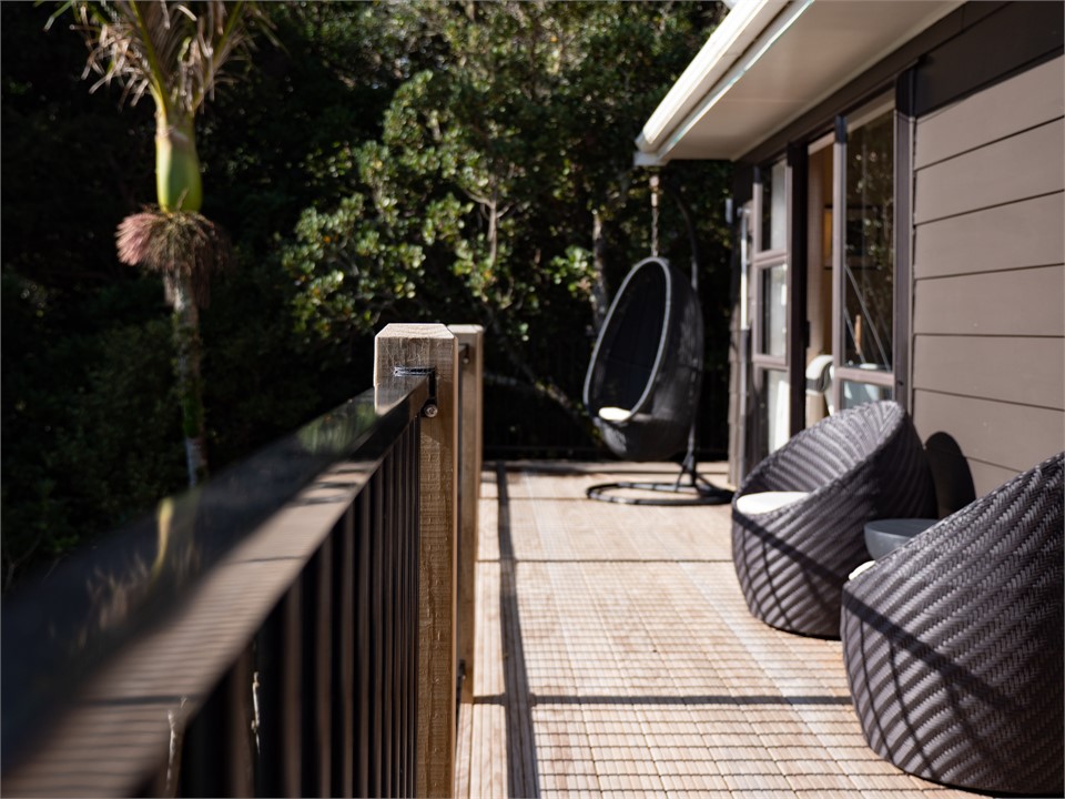 Relax in the sun while taking in the views.