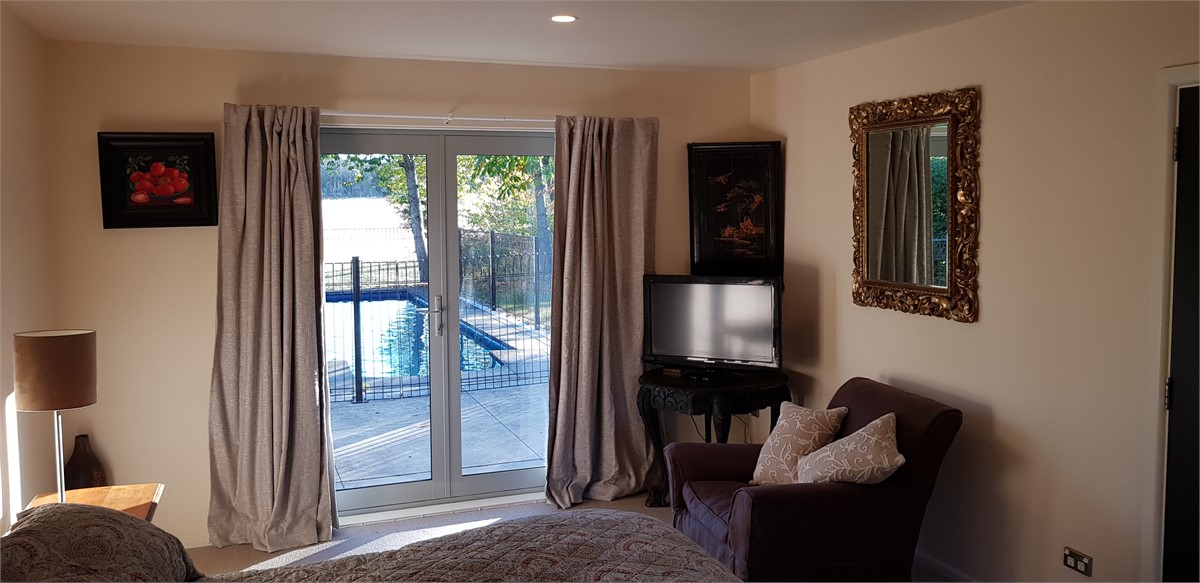 Master bedroom towards pool
