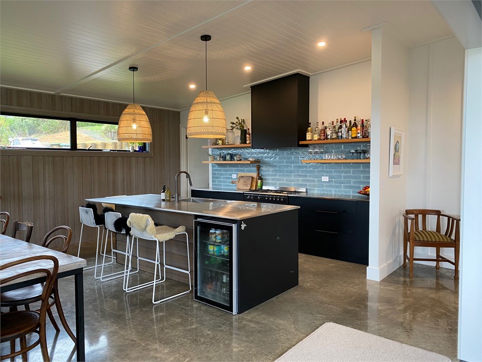 Kitchen with Bar Fridge