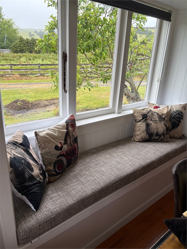 Rural view from window seat