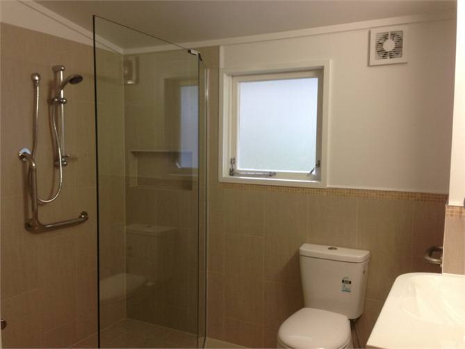 Luxurious  bathroom-wheelchair access.