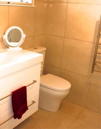 Bathroom, shower out of shot