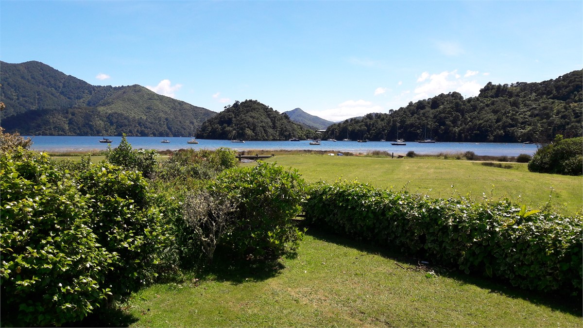View of Ngakuta Bay from Korora Cottage