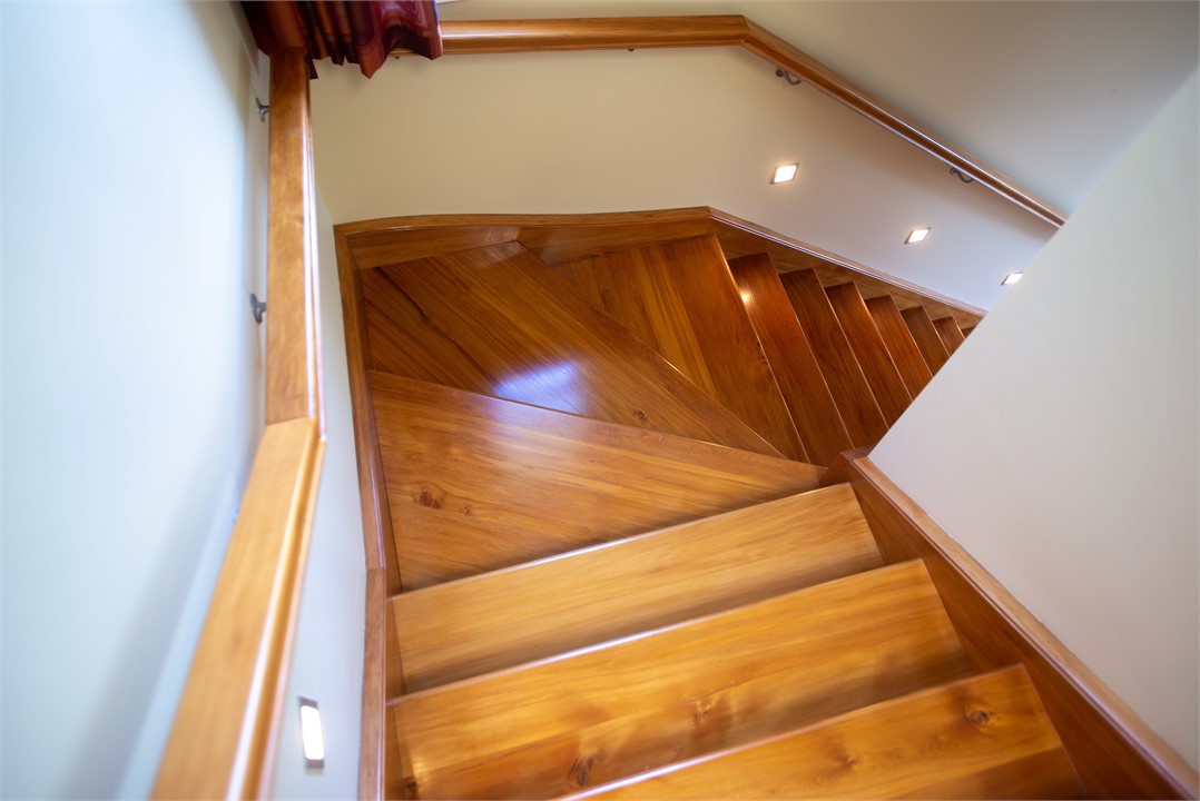 Beautiful Rimu native timber stairs