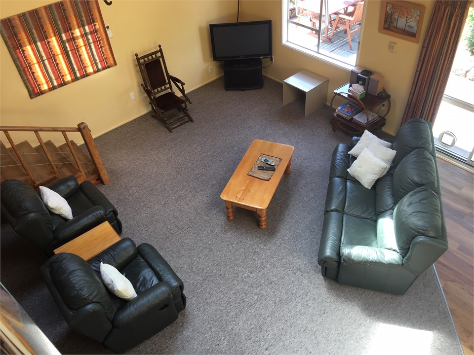 Looking down from upstairs