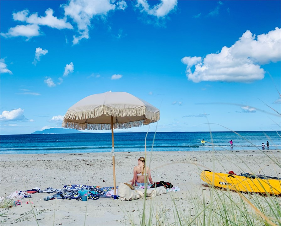 Summers day at the bottom of the dunes