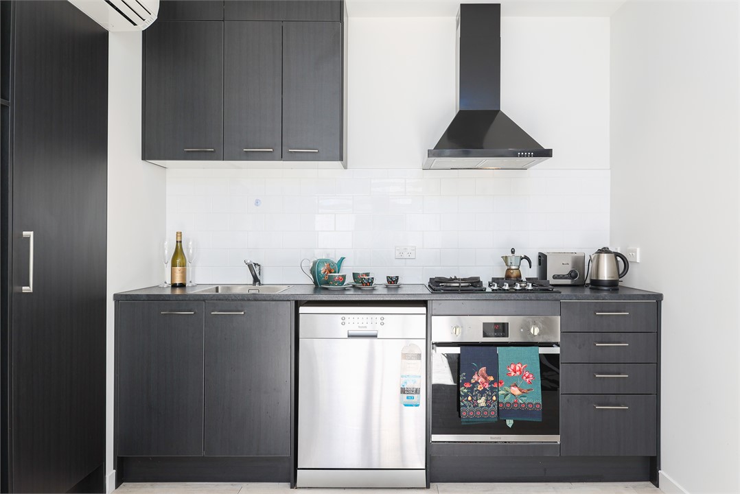 Fully-equipped modern kitchen