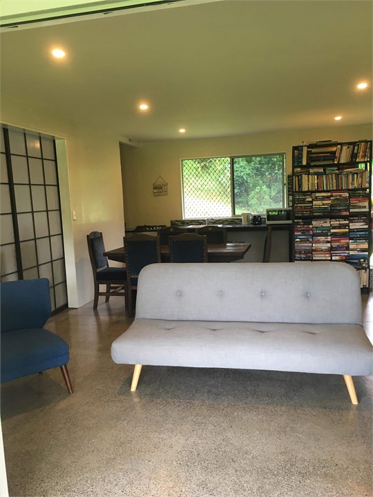 Main lounge, dining, kitchen area