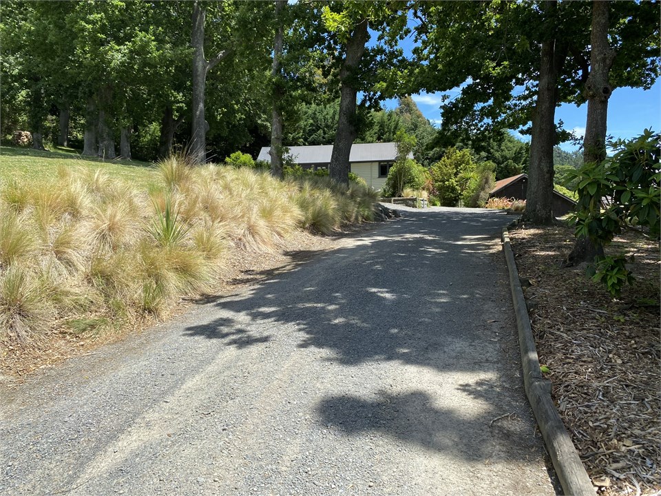 View of the property driveway