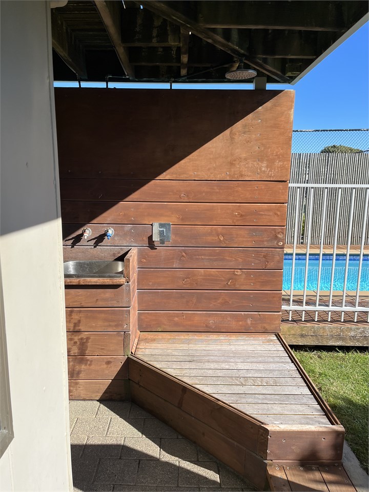 Outdoor shower & sink