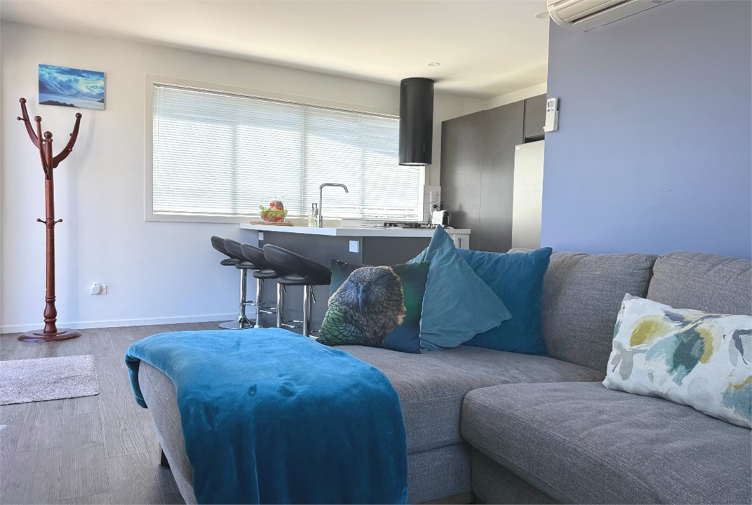 Large corner couch in living area