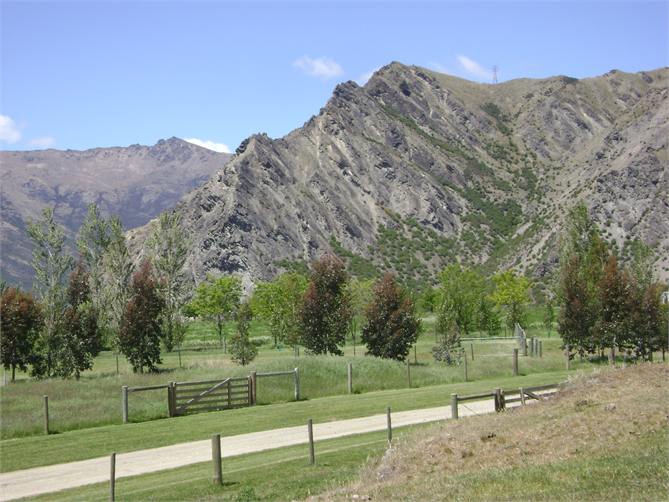 Nevis Bluff view from driveway