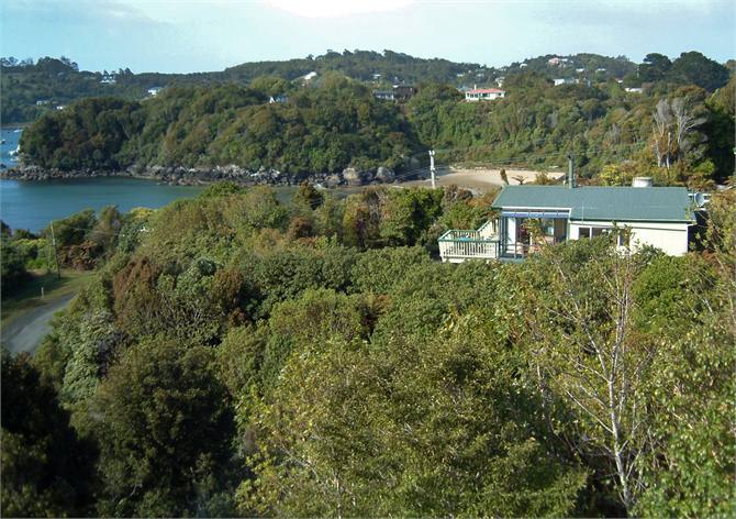 Perched above the trees, views are fantastic