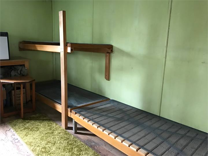 Ground floor bunk room (mattresses stored upstairs
