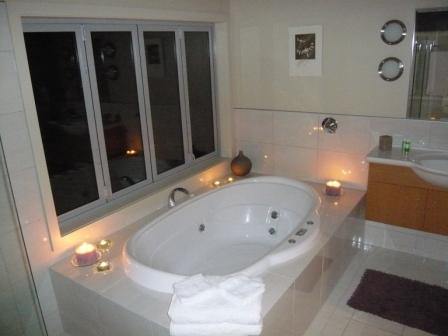 Relax in the spa bath