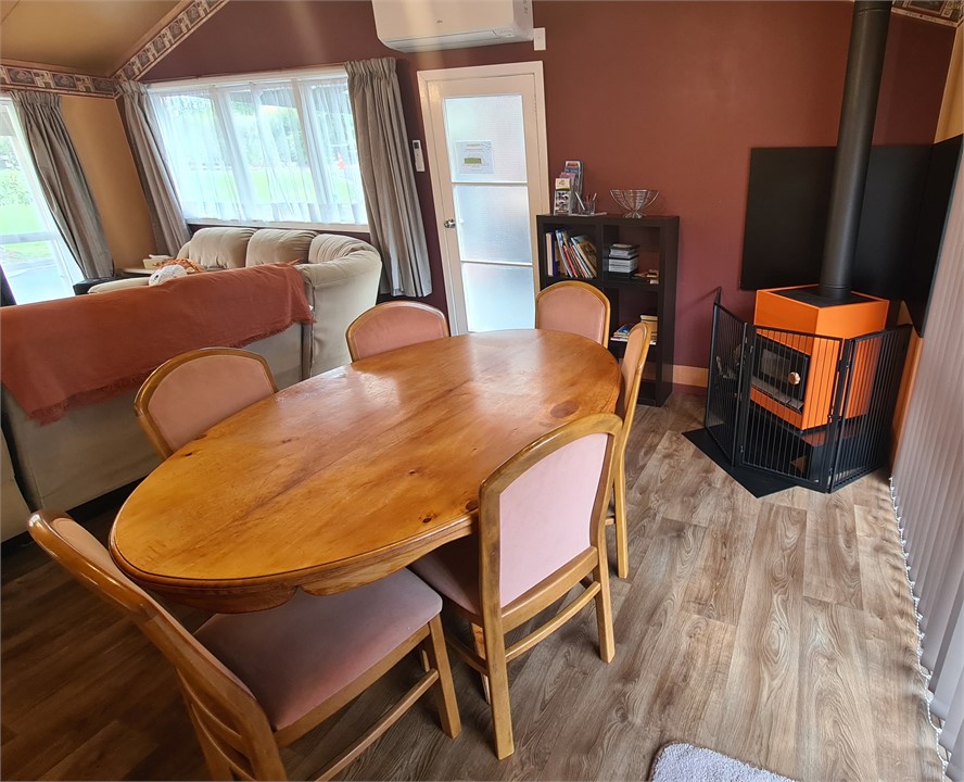 Cottage Table & Fireplace