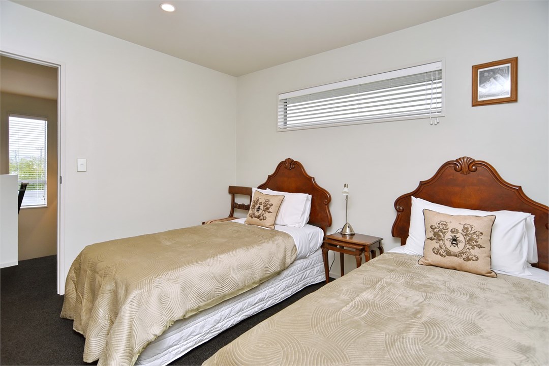 Bedroom 2 has 2 Single beds and is upstairs