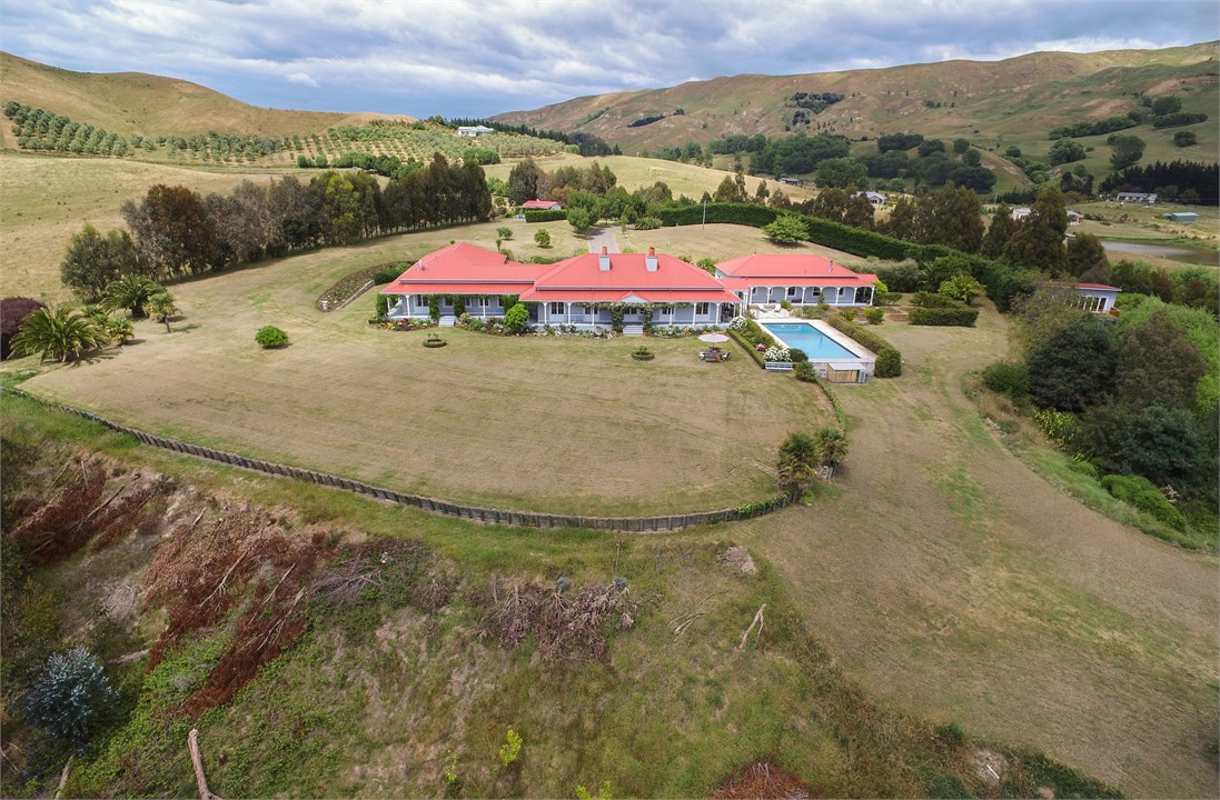 Aerial view during dry summer