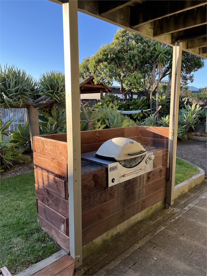 Built-in Weber barbecue