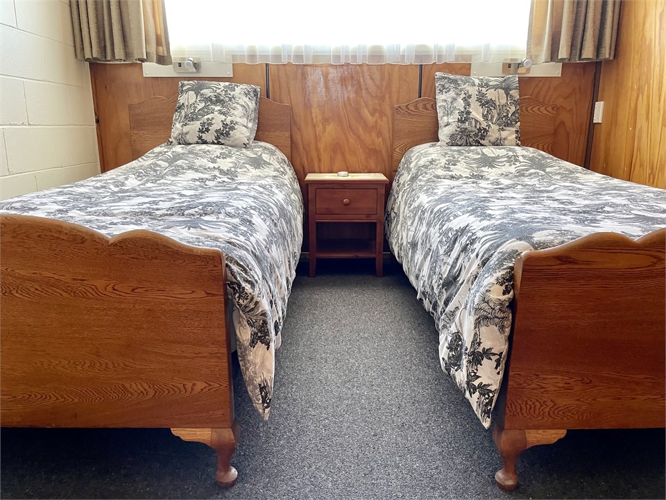 Two Single Beds in Front Bedroom