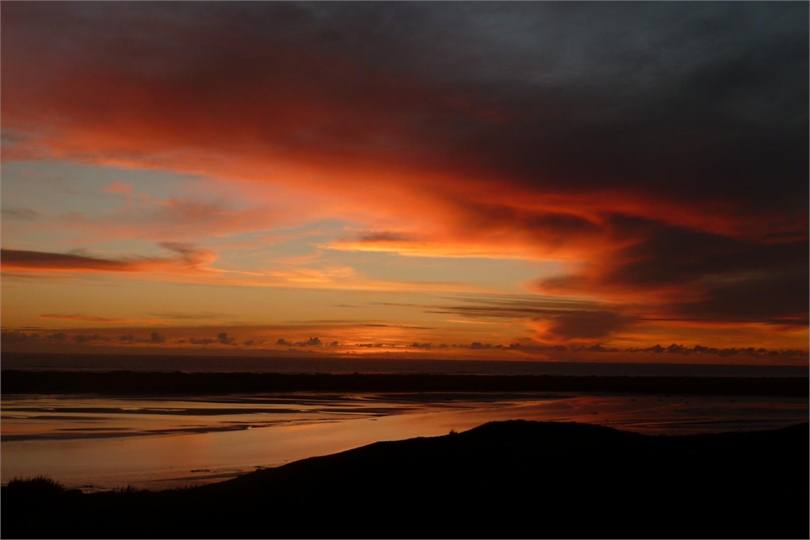 Sunset from the house