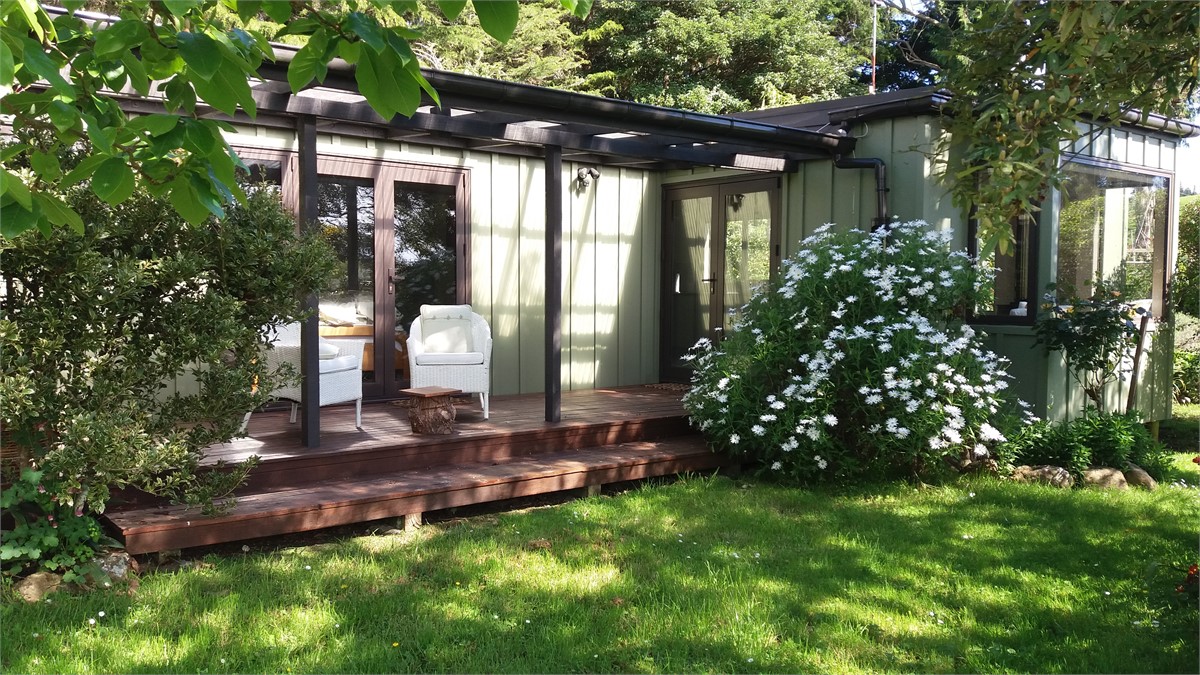 Northwest facing verandah