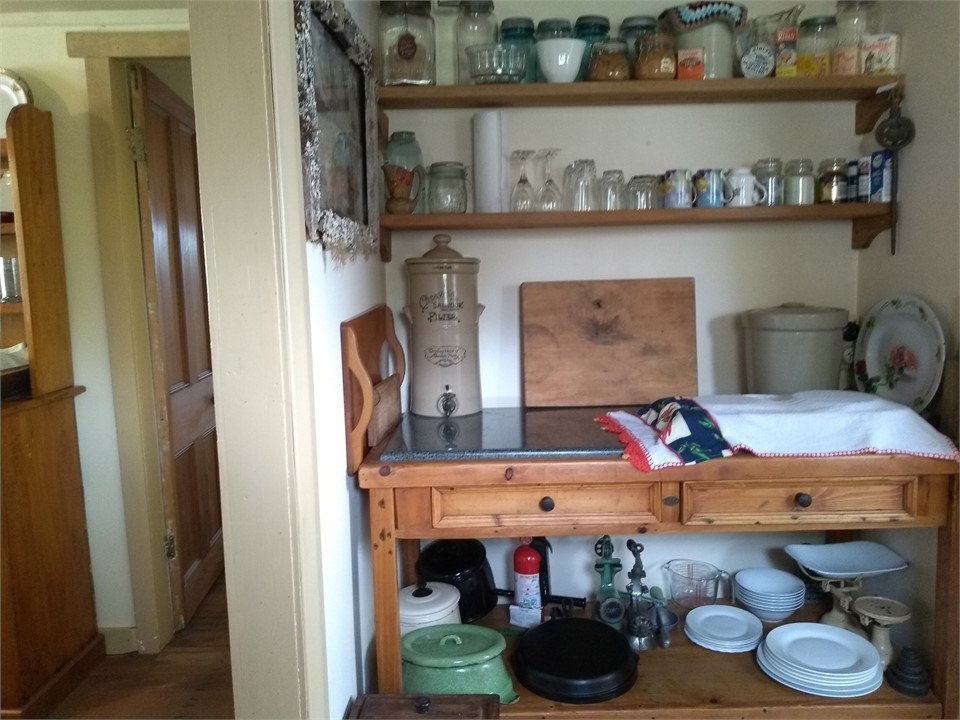 Scullery Kitchen with hidden modern appliances