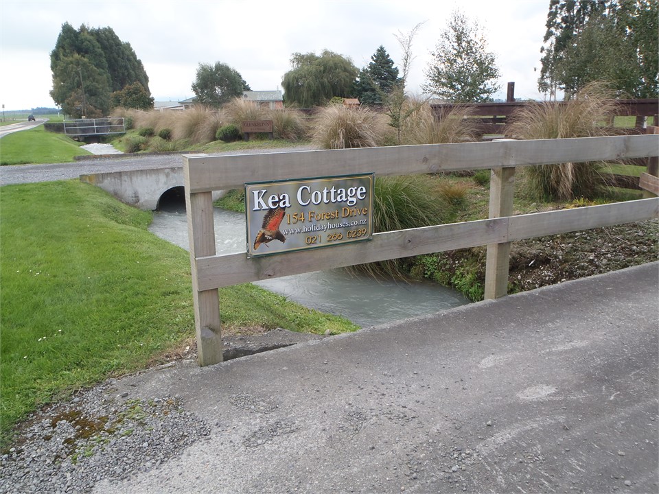 Driveway bridge over the water race