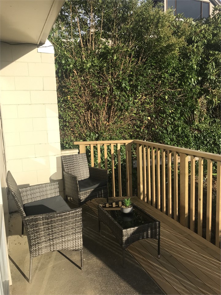 Deck to enjoy some fresh air, with a morning coffe