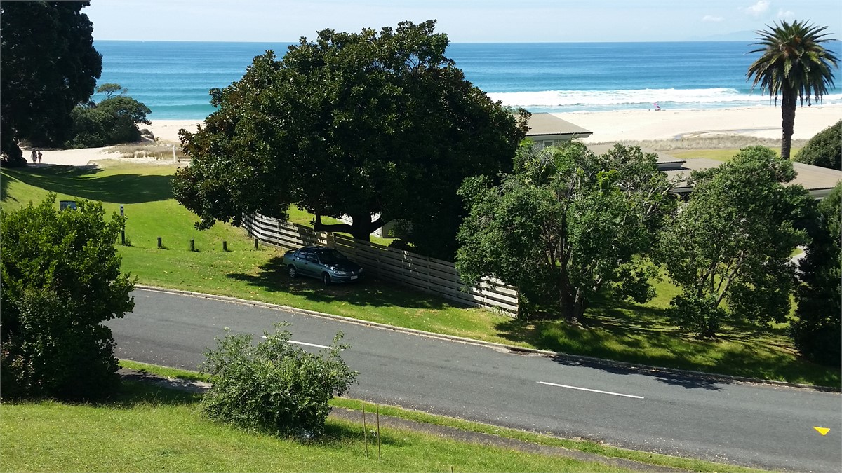small reserve and beach access across road