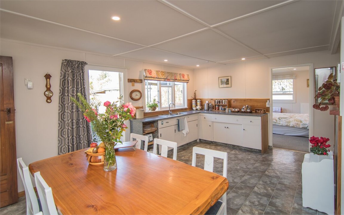 Dining area and kitchen