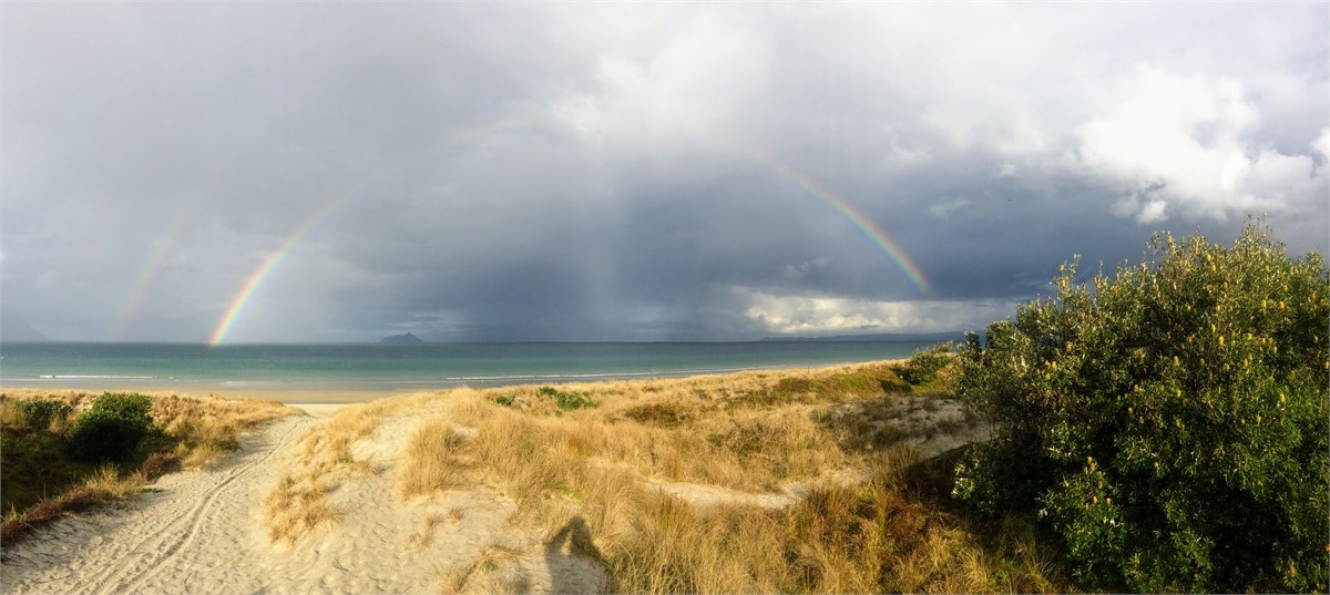 Rainbow over the sea