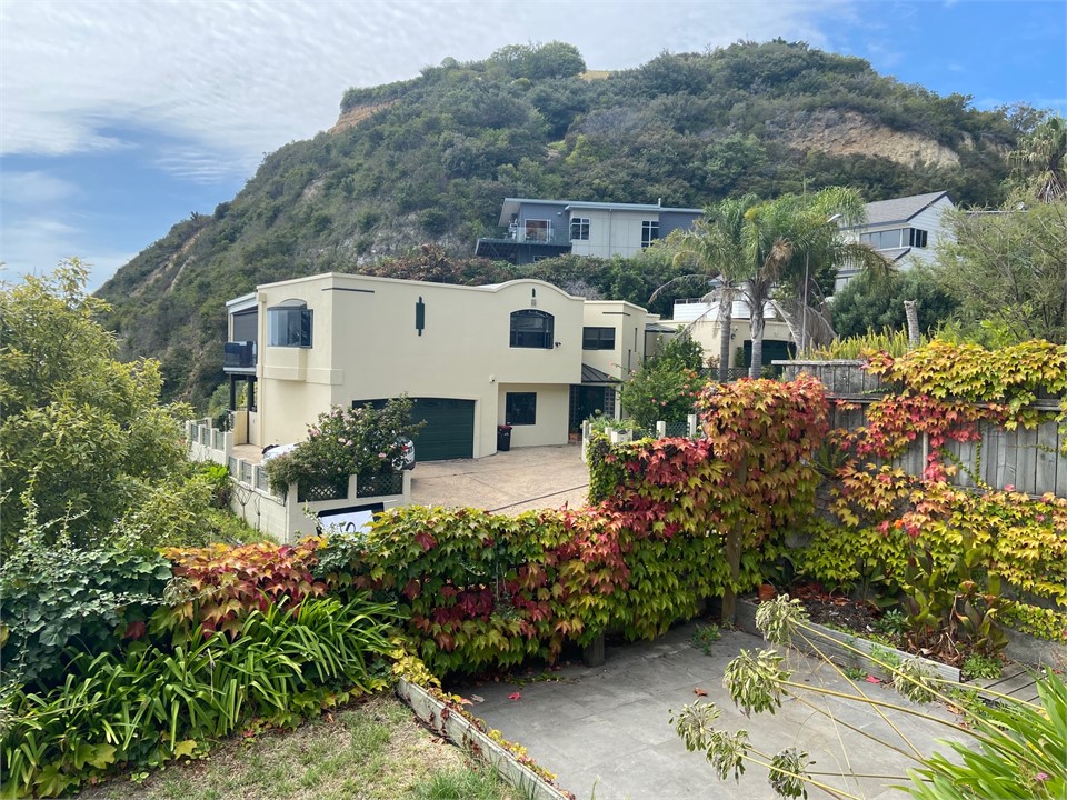 Nestled below Bluff Hill