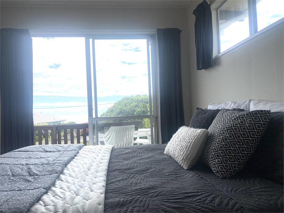 King bedroom with ocean view